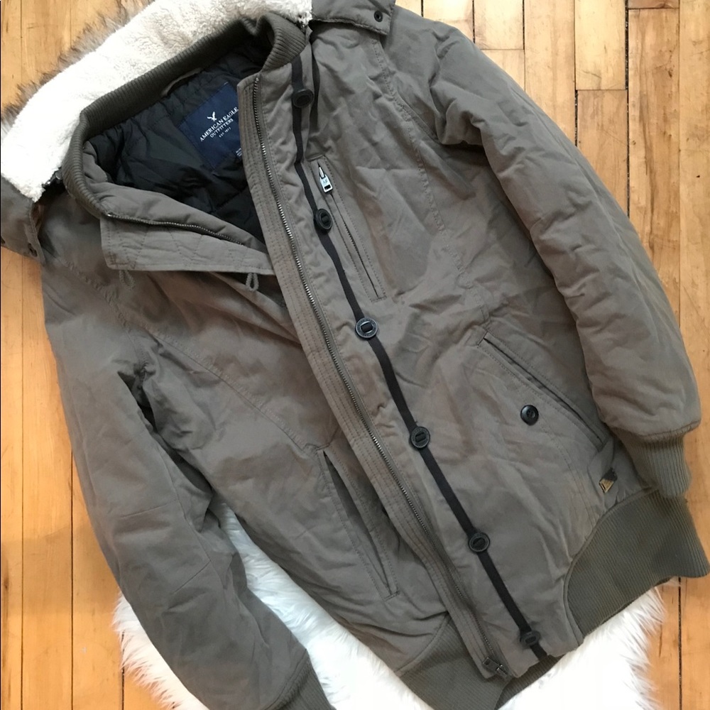 American Eagle | Hooded Convertible Parka Jacket